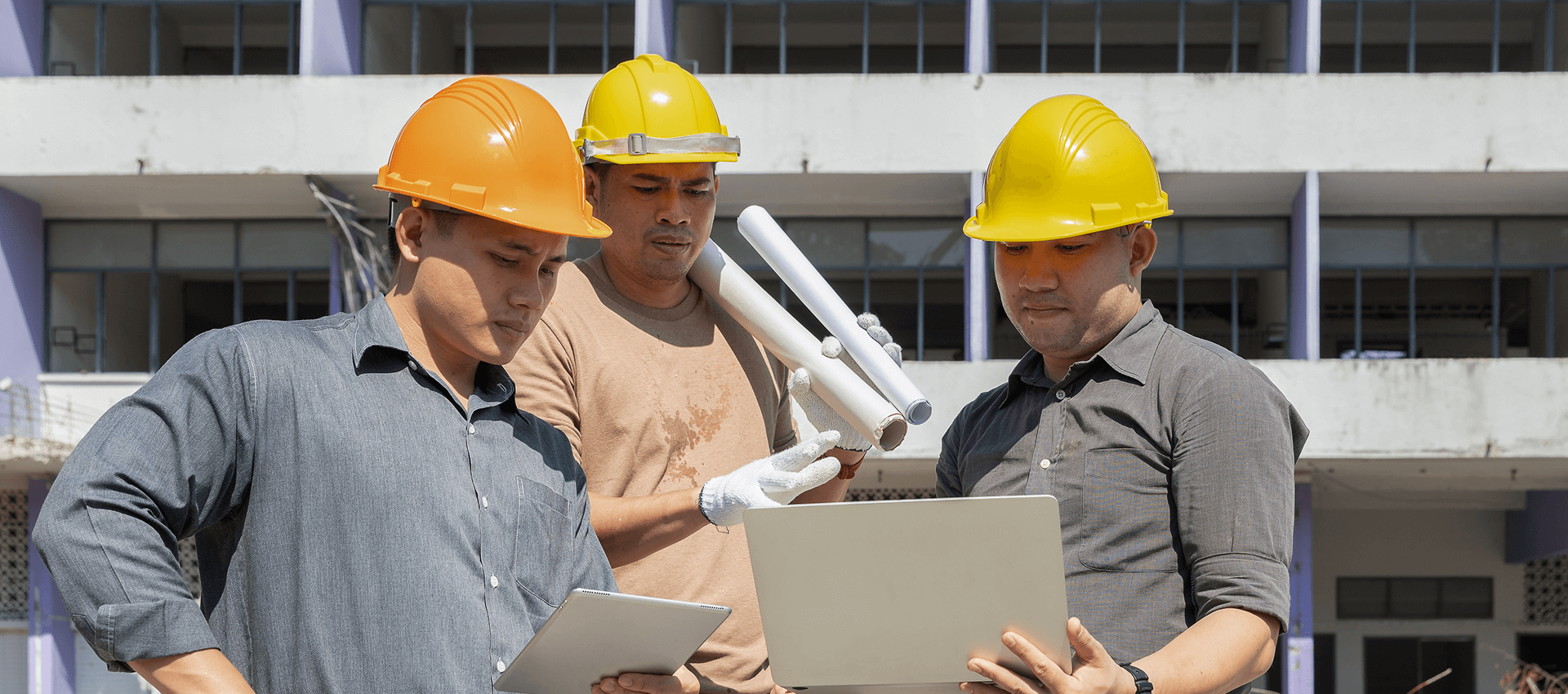 Construction site overview