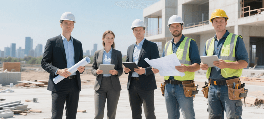 construction team at work